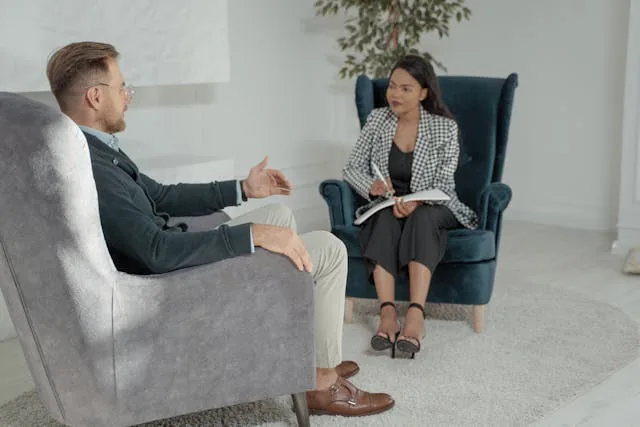 landlord interviewing a tenant